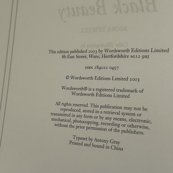 The Secret Garden and Black Beauty Boxed Set Wordsworth Editions Classic - Picture 10 of 10